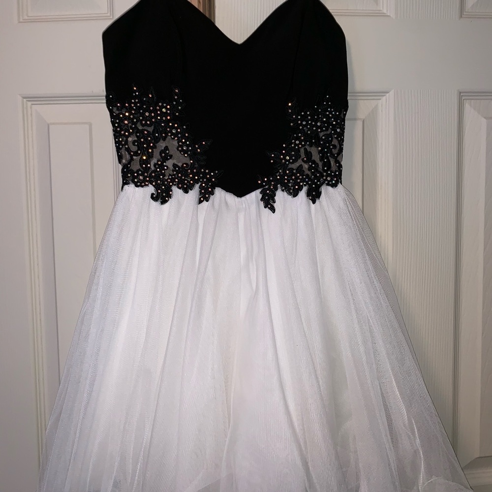 Black and white dress